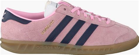 adidas sneakers blauw roze